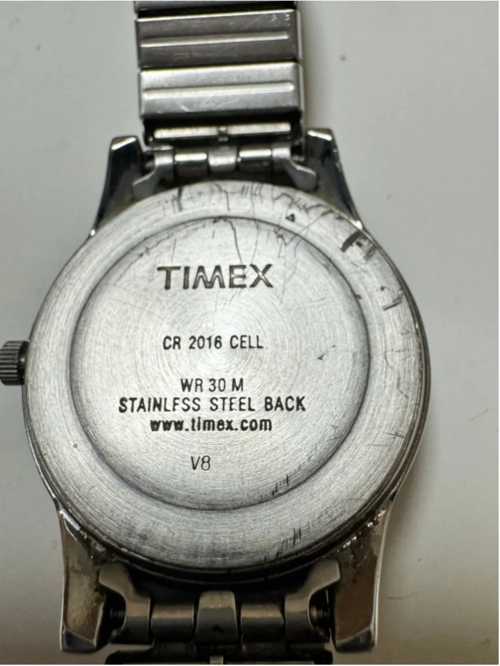 Timex Indiglo Men’s Stainless Steel Back Water Resistant 30M Black Dial 35mm
